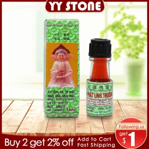 Вьетнамское масло Будды, 1,5 мл, от головной боли, зубной боли, головокружения, боли в спине, активное масло, тигровый бальзам