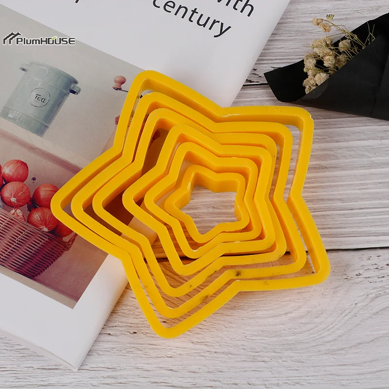 6 шт./компл. рождественская елка формочка для печенья звезды форма резки торта