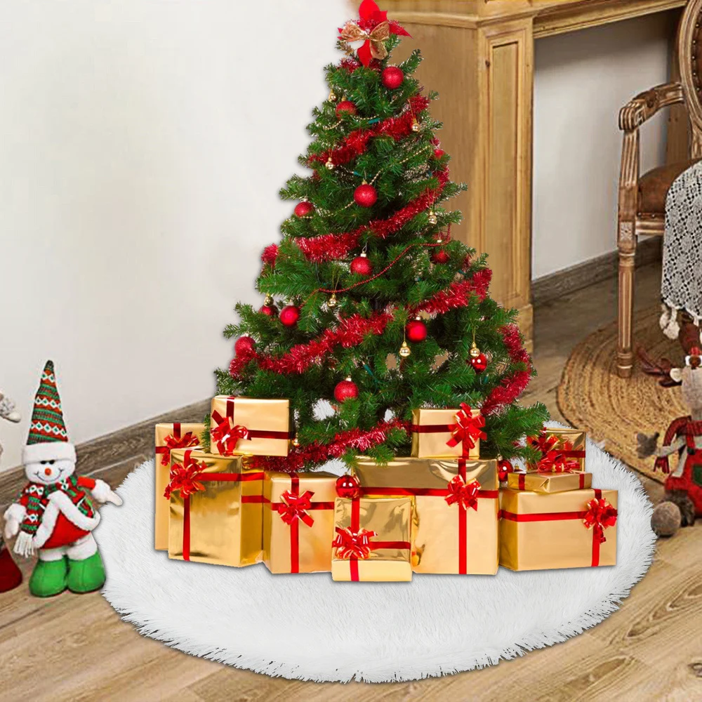 

Christmas Tree Skirt Tree Foot Carpet Large Xmas Tree Mat Round Table Cloth Christmas Tree Skirt Tree Foot Carpet Home Decor