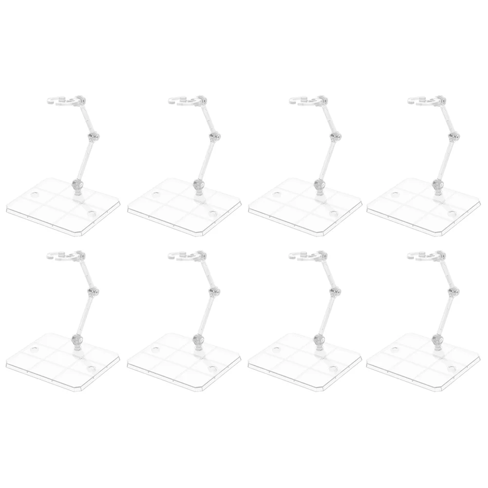 

8 Pcs Model Action Figure Stand Display Shelf Plastic Wear-resistant Support