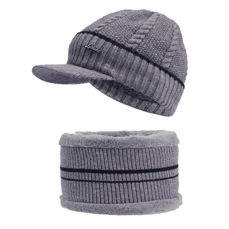 

Winter Hats Fleece Beanies For Men Women Wool Warmer Necks Scarf Caps Balaclava Gorras Bonnet Knitted Hat