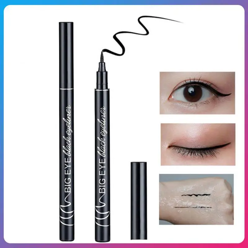 

ELECOOL Liquid Eyeliner Pen Fast-drying Waterproof Anti-sweat Lasting Eye Liner Black Eye Pencil Korean Comestics Makeup Beauty