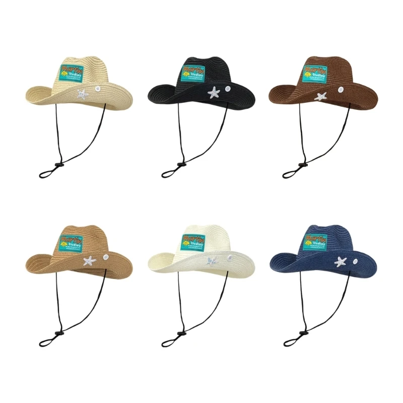 

Шляпа соломенная для мужчин и женщин, элегантная Регулируемая Панама от солнца, с зелеными заплатками, для весны и лета