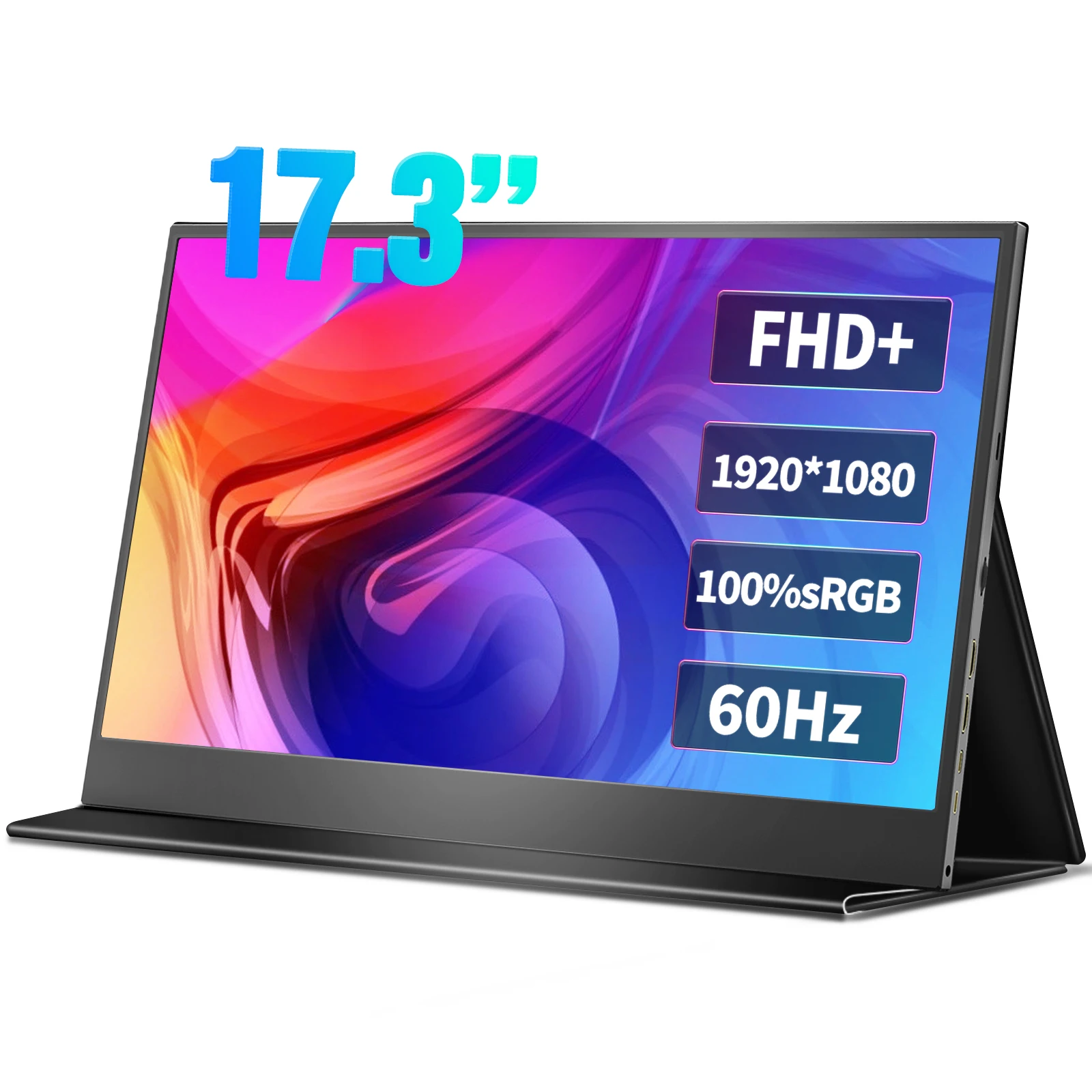 

17.3Inch 60HZ FHD1920*1080PMoblie Display Super Ultra Narrow Border HDR Portable Monitor IPS Screen For Laptop PS4/5 XBOX PC Mac