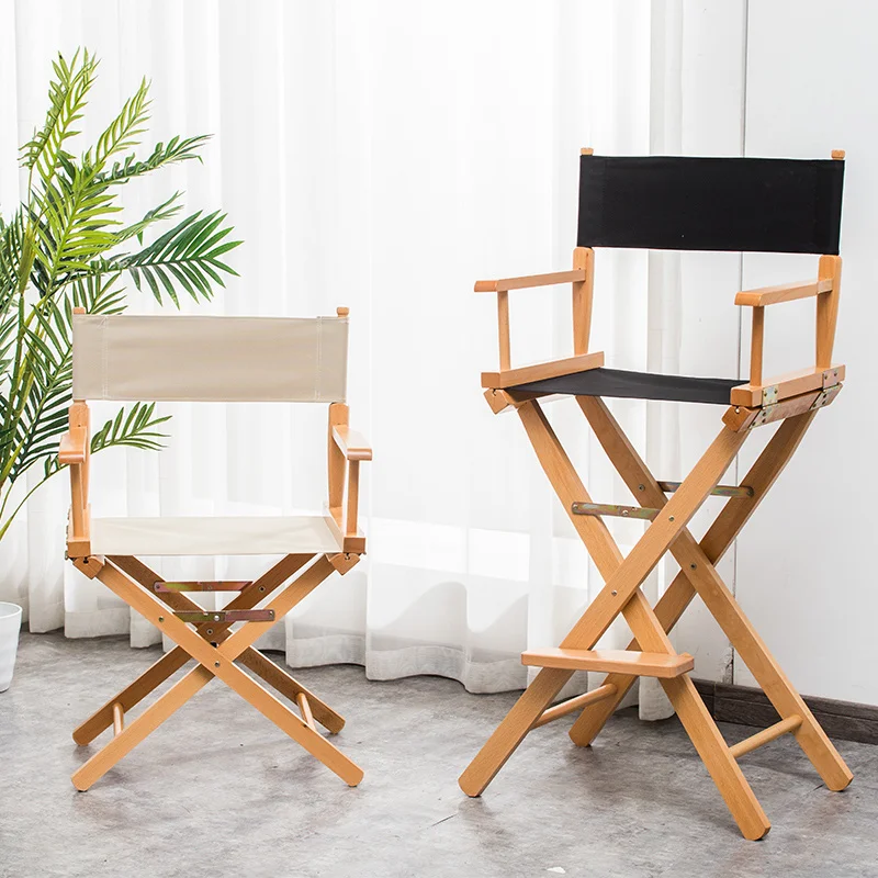 Folding Canvas Bar Chair Back Office Leisure Chair Actor Makeup Chair Outdoor Fishing Chair