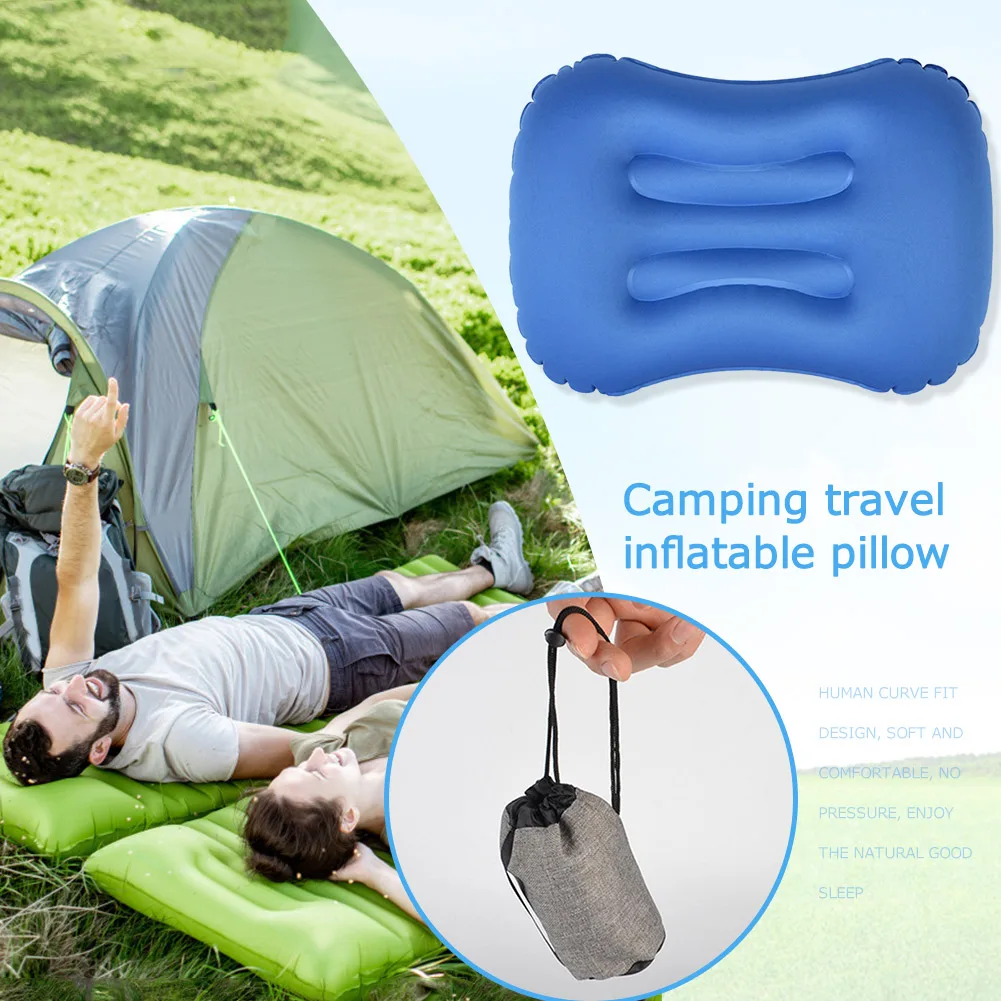 

Портативная надувная подушка, Ультралегкая многофункциональная воздушная подушка для кемпинга, удобное хранение, товары для пешего туризма и походов