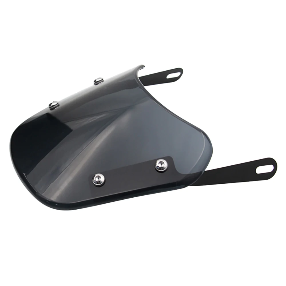 

Motorcycle Windshield Wind Deflector Windscreen Fairing Universal for Motorbike 5inch-7inch Headlight Smoky