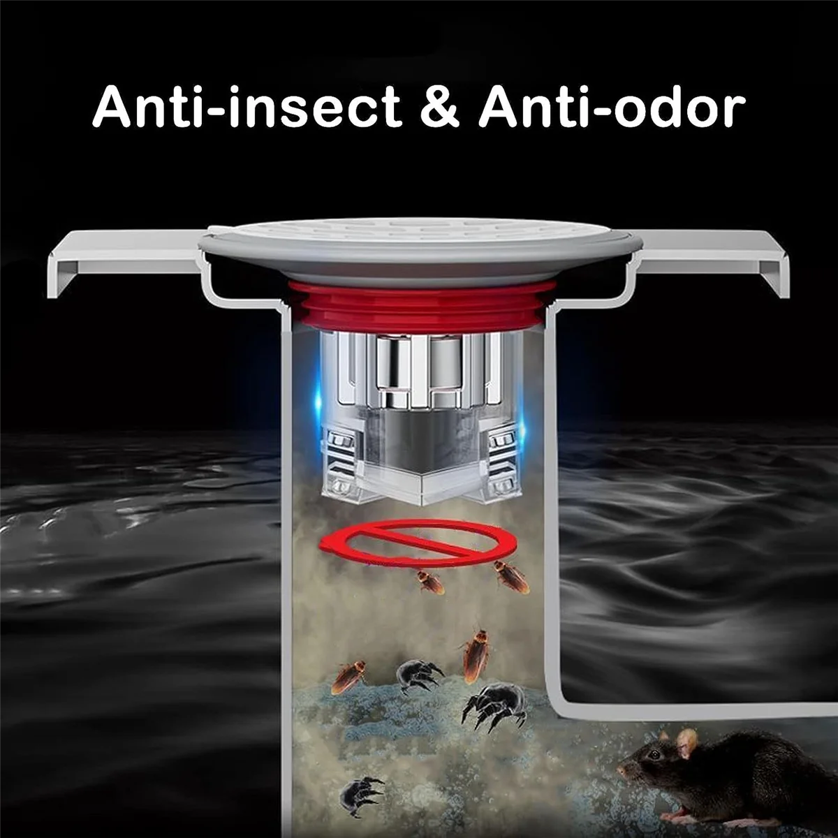 Предотвращение обратного потока слива в душе односторонний клапан крышка с