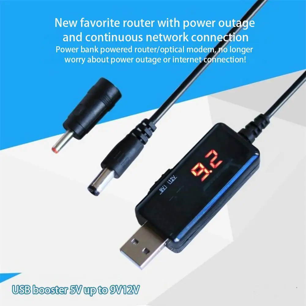 USB повышающий преобразователь кабель постоянного тока от 5 В до 9 12 + разъем 3 5x1 35 мм