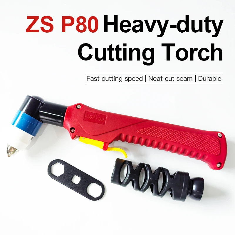 Фото 2 комплекта оригинальных плазменных резаков ZhangShi Welding ZS P90 с воздушным охлаждением, ручные горелки ZSP-90A, ручные головки для плазменной резки ZSP-90 №4