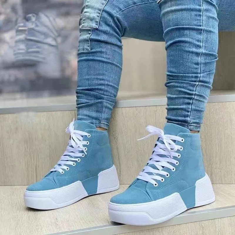 2022 Canvas Sneakers Women Shoes Canvas Shoe Casual Women Sport Shoes Flat Lace-Up Adult Casual Shoes Breathable Large Size36~42