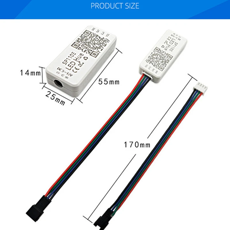 SP110E RGB-контроллер Bluetooth Smart APP 5 В 12 24 1024 пикселей для WS2811 WS2812B APA102 SK6812 SPI