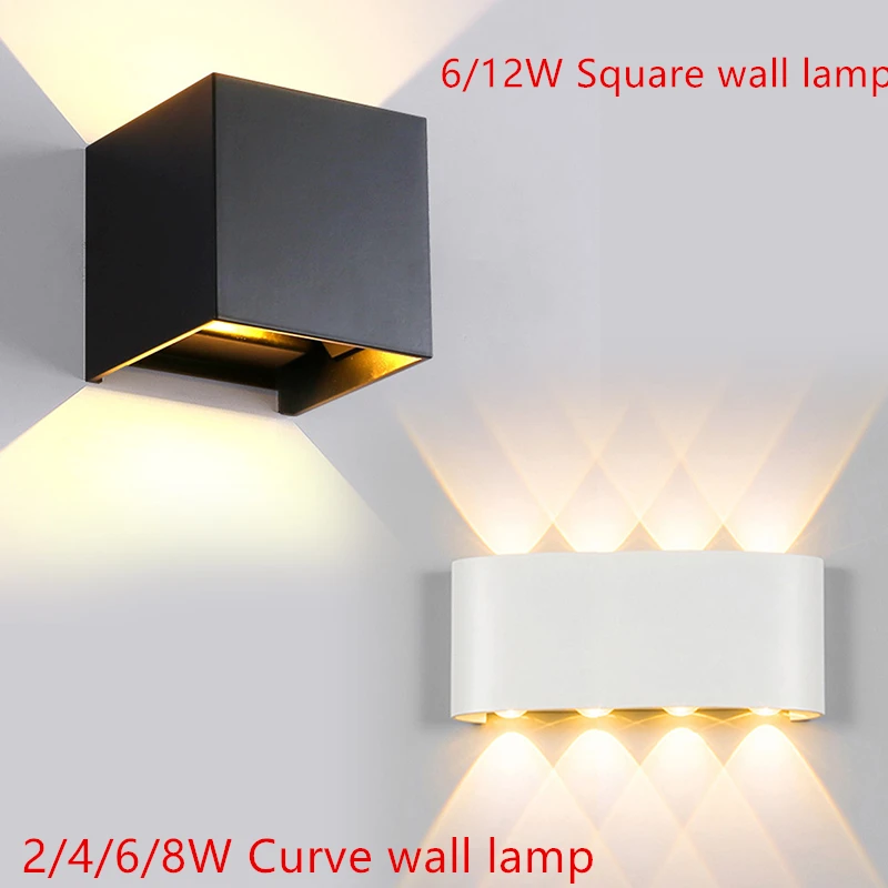 DOOYOR Настенный светильник LED белый/черный 2W/4W/6W/8W