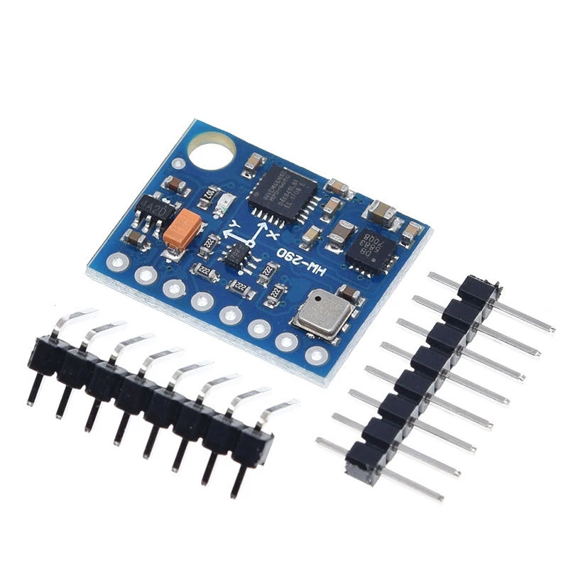 

1/2/5/10/30Pcs GY-87 10DOF MPU6050 HMC5883L BMP180 Sensor Module Three-Axis Gyroscope+Acceleration+Magnetic Field+Air Pressure