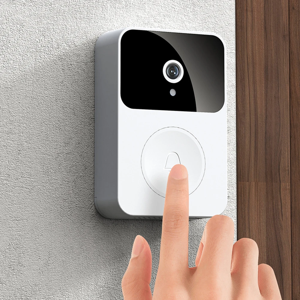 

Visual Smart Doorbell Voice Change Intercom Home Monitor HD Infrared Night Vision 800mAh Rechargeable Security Door Doorbell
