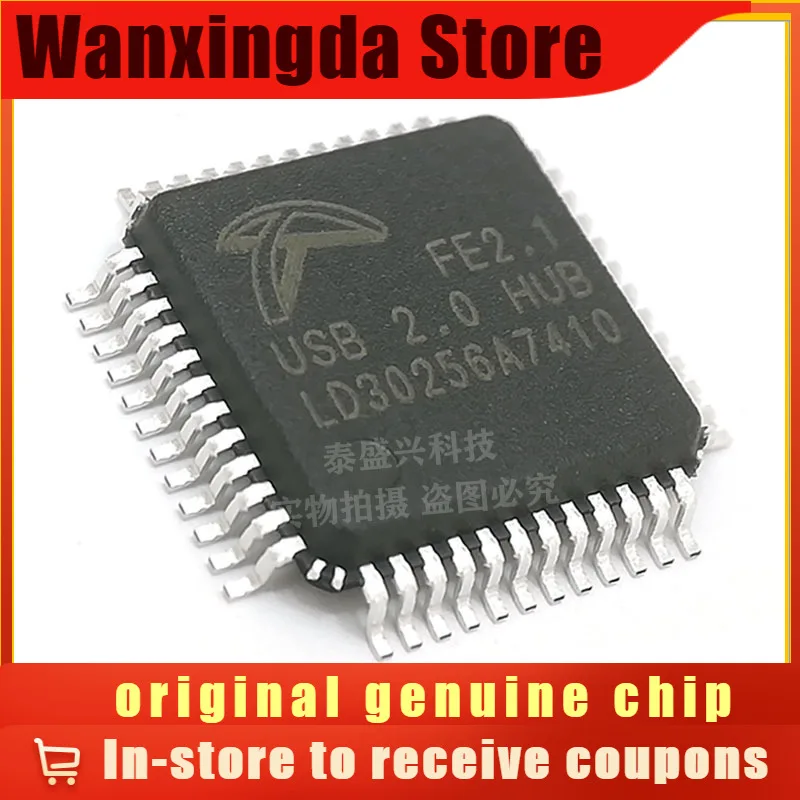 

FE2.1-CQFP48A LQFP48 Original Authentic USB 2.0 HUB Integrated Circuit IC Chip