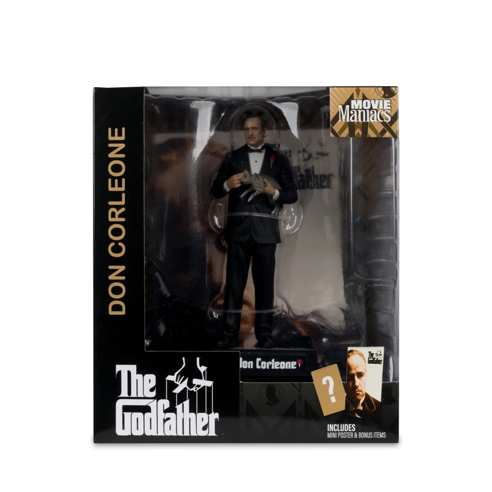 Фото Фигурка Mcfarlane Toys Movie Maniacs Posed - Paramount Wv2 - Дон Корлеоне, Крестный отец, 6 дюймов, модель для сборки №5