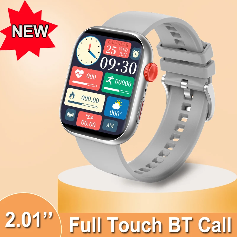 2024 новые модные умные часы 2 01 дюйма мужские и женские наручные несколько видов