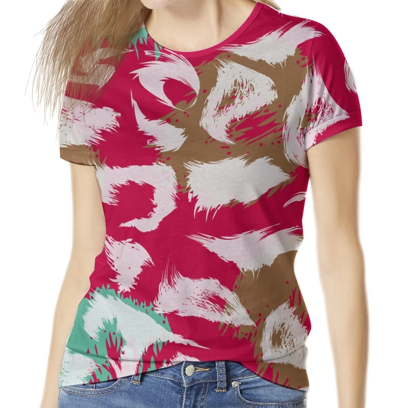 

Women T-Shirt 3D Print 2022 New Girls Camisetas Fun Ladies Fashion Short Sleeve Femme O-Neck Harajuku Clothes Casual Luxury Tees