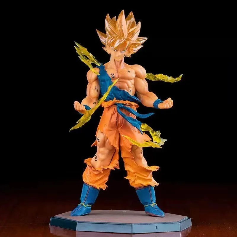 

Anime Dragon Ball Son Goku Action Figure Toys 18cm Super Saiyan Kakarotto Statue Model Doll Collectible Ornaments Gifts For Kids