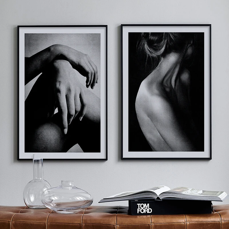 

Sexy Woman Body Canvas Art Posters Prints Painting Wall Pictures for Living Room Black and White Home Decor Wall Art
