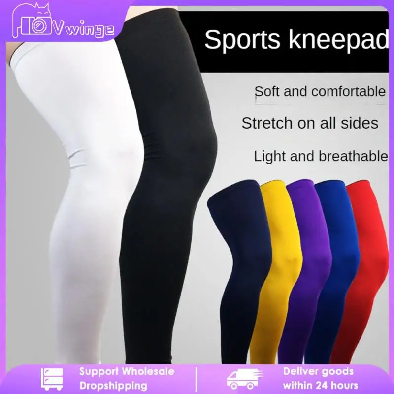 

Not Easy To Fade Sports Knee Pads Sweat Not Easy To Snag Elasticity Elastic Knee Pads Comfortable Tidy Silica Gel Warm Knee Pads