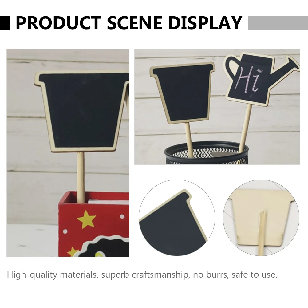 10 шт. садовая классная вывеска мини-вывески топпер для растений деревянная