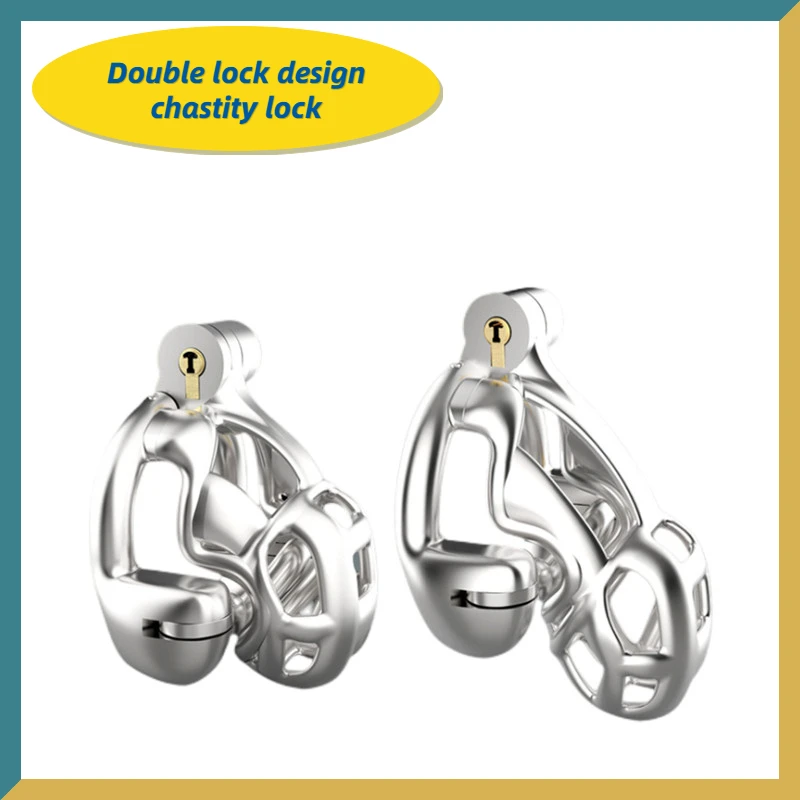 316 Stainless Steel Python Ultra Cock Cage Double-Lock Guardrail Male Chastity Device Penis Rings Cobra Adult Sex Toys For Men