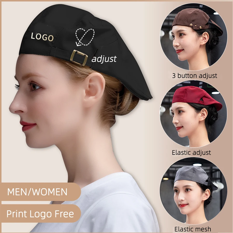 

Хлопковая шляпа для кухни, шеф-повара, с принтом