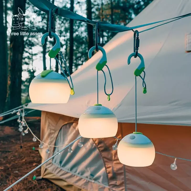 

Outdoor Camping Lantern Portable Hanging LED Camp Light Bulb Lamp Tent Atmosphere Lights Fishing Hiking Camping Equipment
