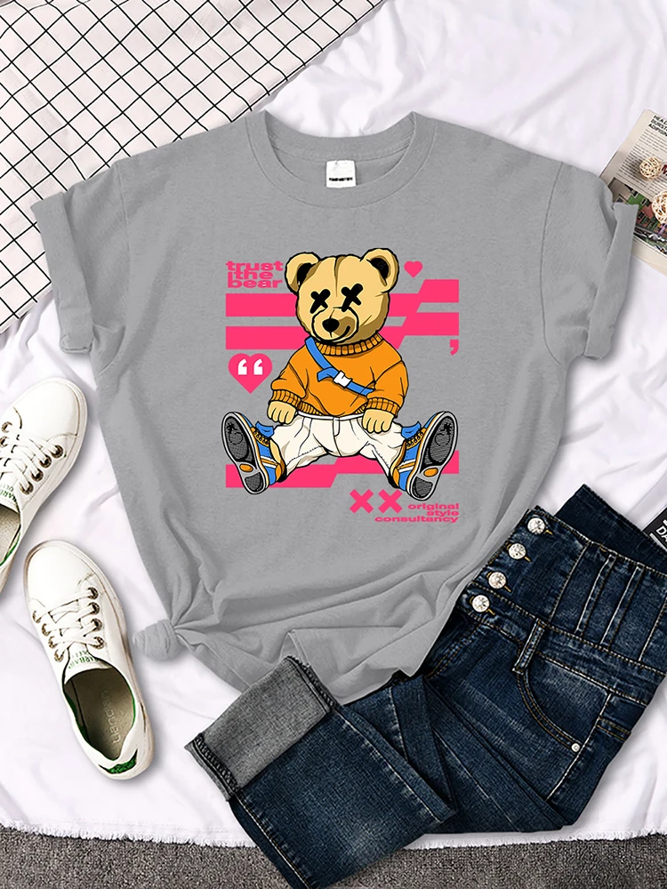 

Я самый крутой медвежонок Тедди, модная футболка, оригинальная свободная футболка, летняя спортивная футболка