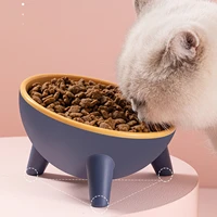 cat bowl high foot dog bowl 15 degrees neck protector cat pet food water bowl anti overturning pet feeding cup pet feeder bowl