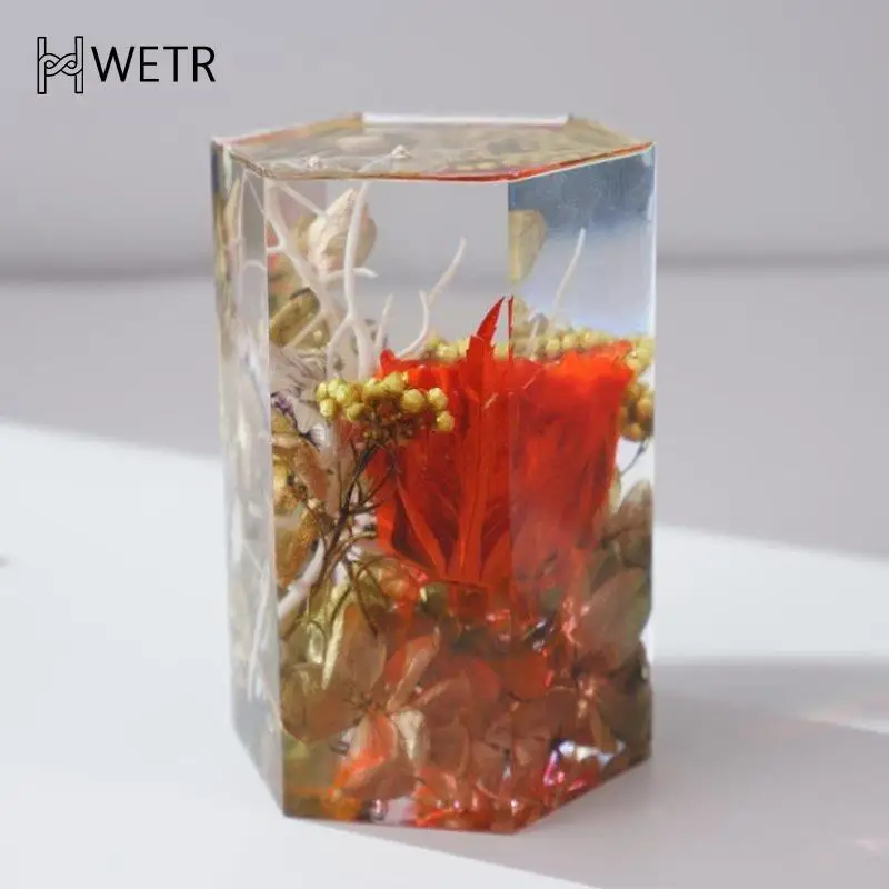 

1PC DIY Cylinder White Transparent Silicone Resin Candle Mould Flower Planter Jewelry Making Succulents Clay Crystal Glue Molds