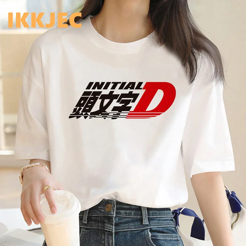 

initial d clothes female print kawaii 2022 t shirt white t shirt