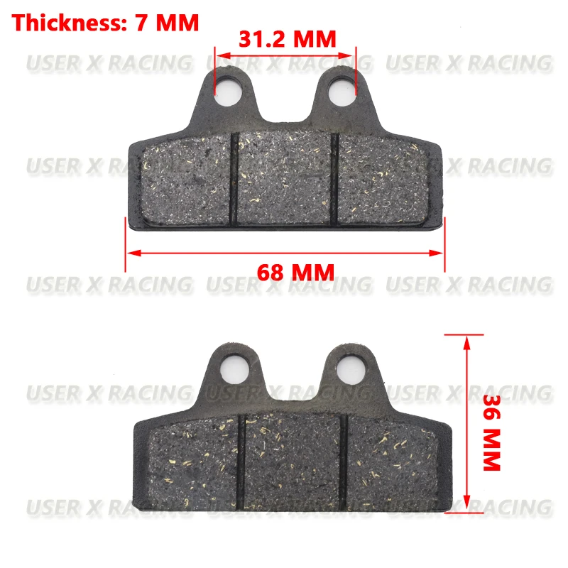 

Дисковые Тормозные колодки для мотоцикла USERX, тормоза, передние и задние дисковые Тормозные колодки для скутера, сопротивление высоким температурам, фрикционное сопротивление