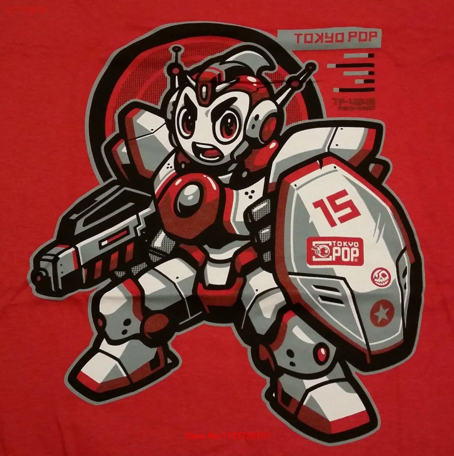 Карикатура Mecha Pop Мужская Большая рубашка Theyetee