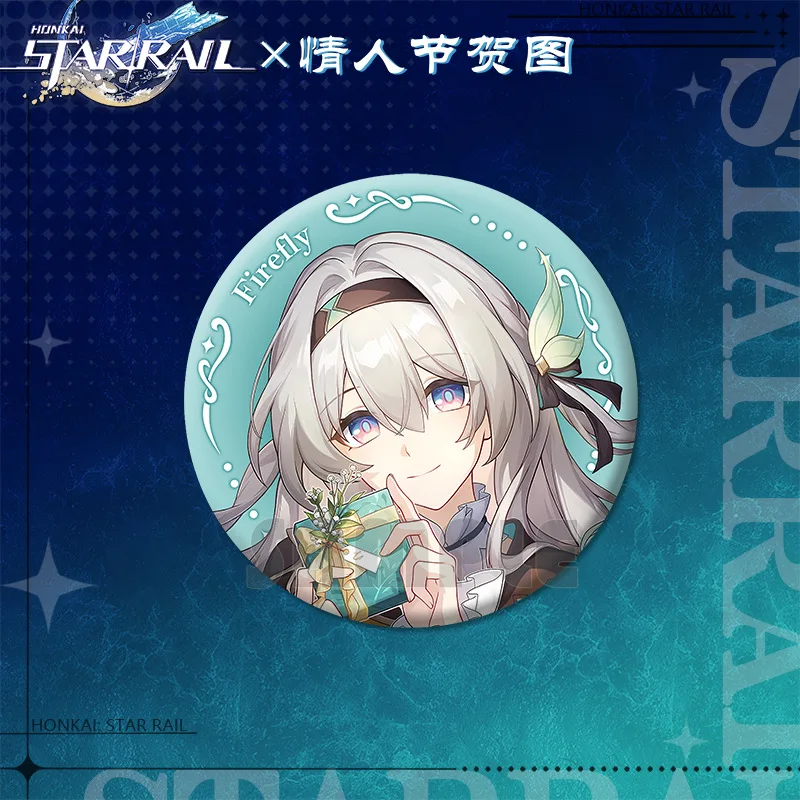 Брошь Game Honkai Star Rail на День святого Валентина большие значки 75 мм 9 акриловая