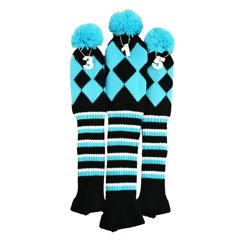 Трикотажные чехлы для носков с помпонами гольфа 3 шт./компл. деревянные головные