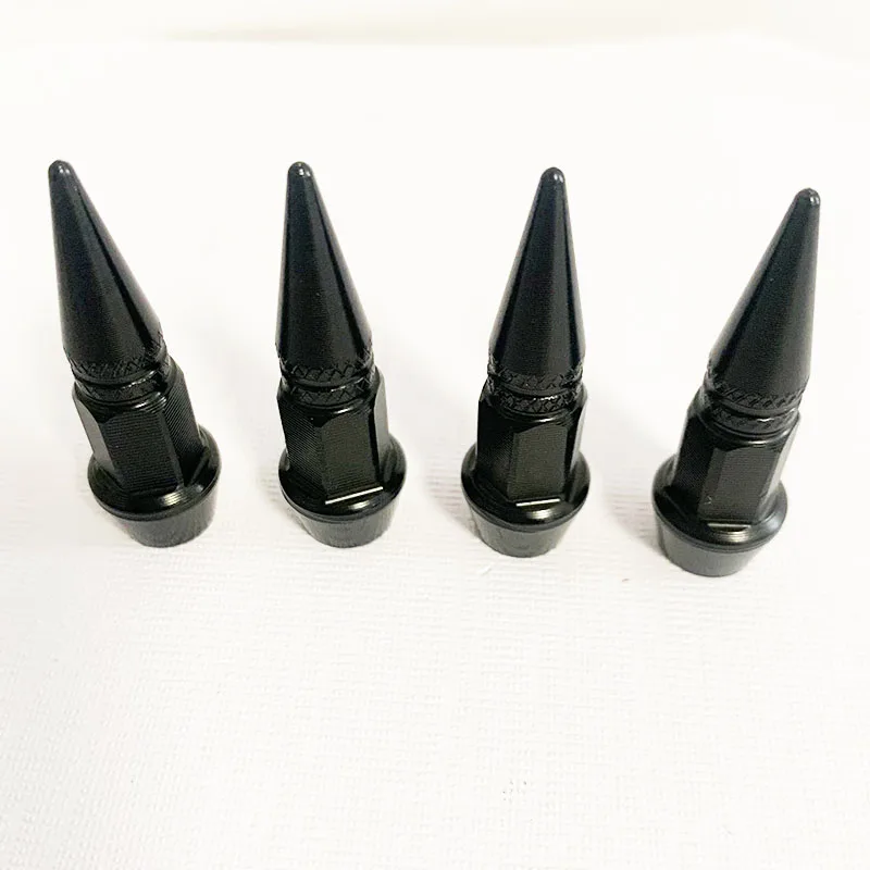 

4 шт., алюминиевые колпачки для автомобильных шин, пылезащитные чехлы, крышка, пулевидная головка, велосипед, мотоцикл, 45/60 мм, автомобильные внешние аксессуары, универсальные