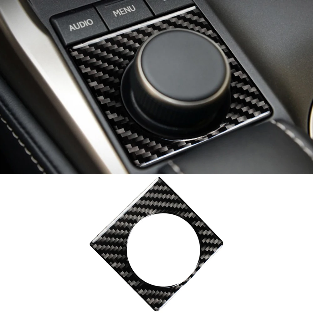 

for Lexus NX 200 200t 300h 2014-2021 Central Control Knob Decoration Cover Trim Sticker Decal Car Accessories Carbon Fiber