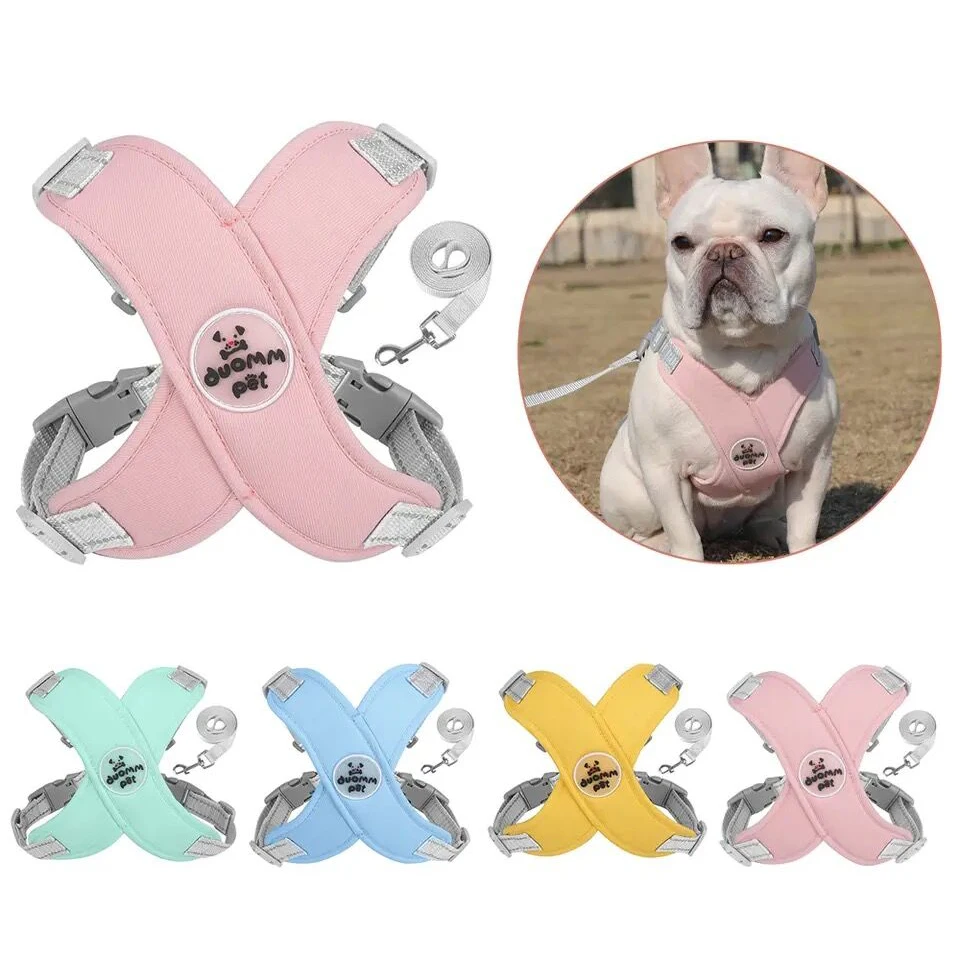 

Breathable Pet Harness Leashes Set, Reflective Adjustable Dog Vest, Pet Walk Leash for Small and Medium Dog