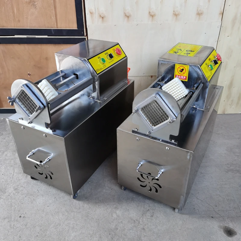 Электрическая резак для жарки картофеля с лезвием 1/2 и 3/8 дюйма из нержавеющей