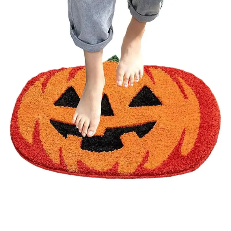 

Welcome Entrance Doormat Cartoon Halloween Pumpkin Mat Non Slip Floor Carpet Anti Slip Bathroom Soft Rugs For Home Decor