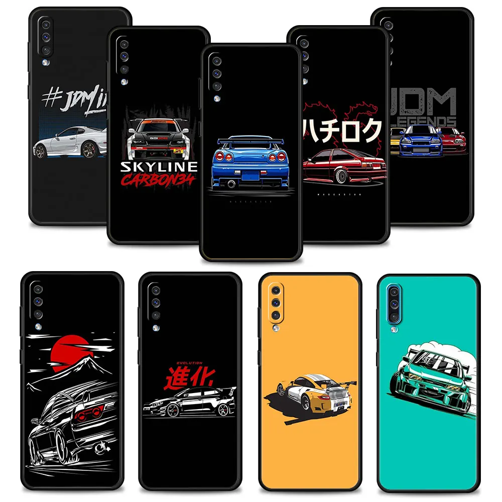 

Sports Car jdm drift Celulares Silicone For Samsung Galaxy A20s A70 Note 20 Ultra 10 A30 A40 A50 A10s A20e A10 Phone Funda