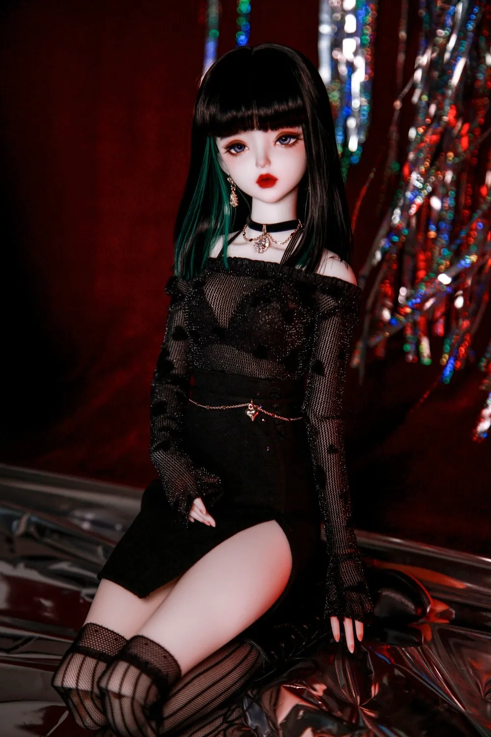 Парик для куклы подходящий шарнирных кукол 1/3 1/4 размер зиг челка средней длины