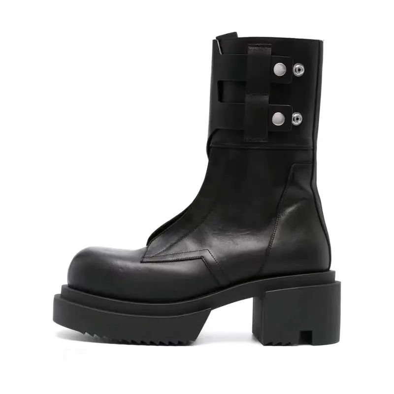 Ботинки Dupe Bogun на платформе из натуральной кожи толщиной 7 см ручной работы