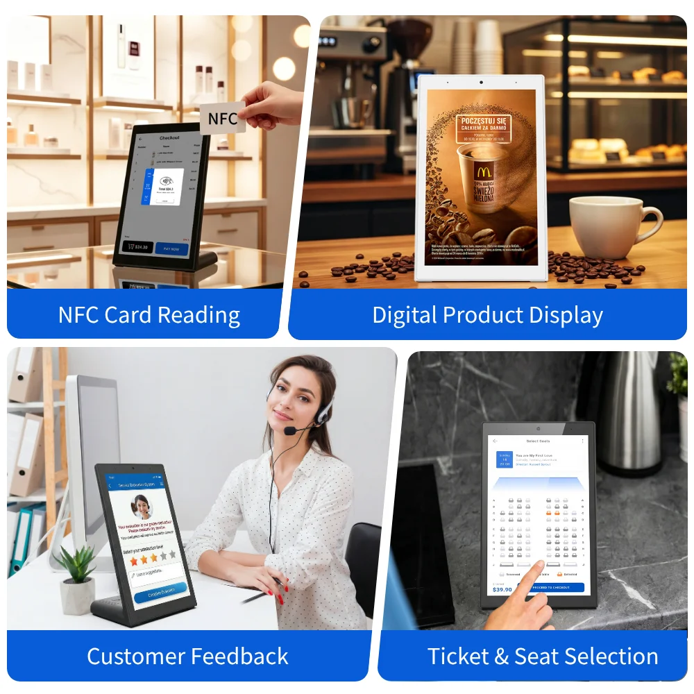Фото Планшет WL1039T 10.1 дюйма RK3576S 3TOPS NFC 4+64 ГБ Android 14 с камерой 5 МП, PoE, Android-планшет с поддержкой OPEN APK №2