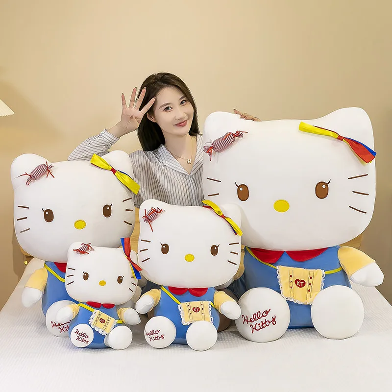 

35Cm Sanrio Plush Toys Kawaii Hello Kitty Plushies Dolls Room Decoration Cute Stuffed Animal Toy Birthday Gift for Girls Friends