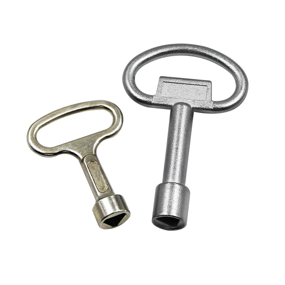

1pc Triangle Multi-use Key 52mm/78mm Zinc Alloy Internal Wrench for Tap Water Valve Elevator Door Electrical Cabinet Lock Safety