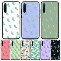 cute cartoon dinosaur animal silicone phone case for xiaomi redmi 9 9c nfc 9t 10 10c 6 7 8 a k40 k50 pro plus shell cover cases